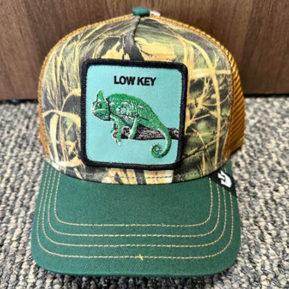 Goorin Bros Trucker Baseball Snapback Hat Cap Camo Low Key Chameleon Camouflage